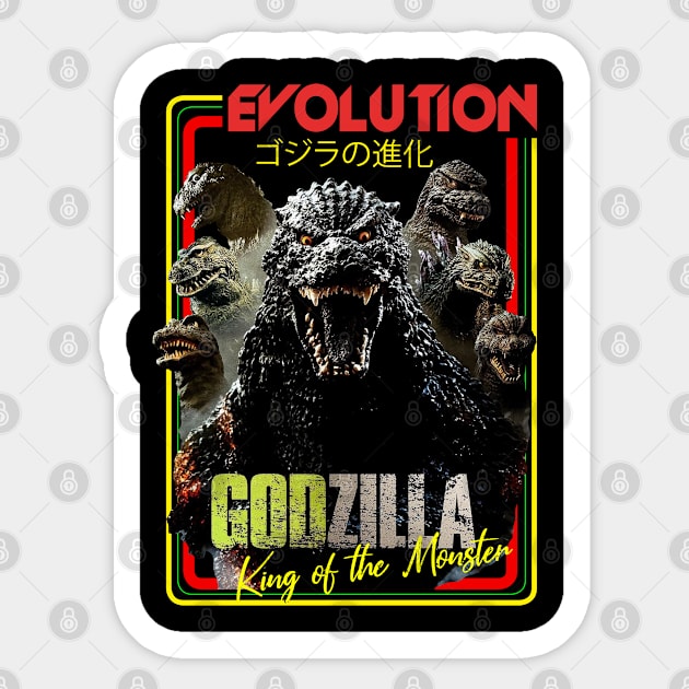 GODZILLA EVOLUTION Sticker by RAINYDROP